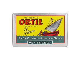 Ortiz Ventresca Atún claro o.oil 110g image Ortiz Ventresca Atún claro o.oil 110g