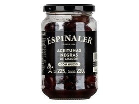 Espinaler Aceitunas negras de Aragón con hueso 220g
