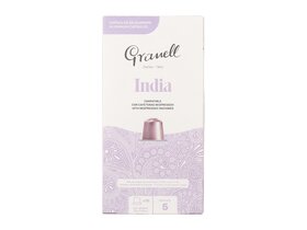 Granell Cafes India természetes pörkölésű őrölt kávé Nespresso kompatibilis kapszulában 10db 52g