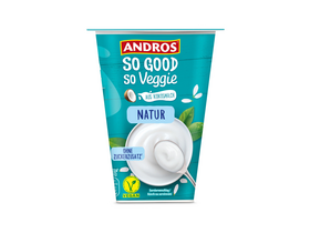 Andros So Good So Veggie Kókusztej-alapú joghurt alternatíva Natúr 350g