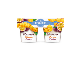 La Fermiére gyümölcsjoghurt Mangó-maracuja 2x150g
