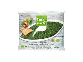 BioInside Gyorsfagyasztott Bio spenótkrém 400g