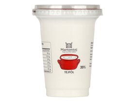 Martontej* Tejföl 20% poharas 375g image Martontej* Tejföl 20% poharas 375g
