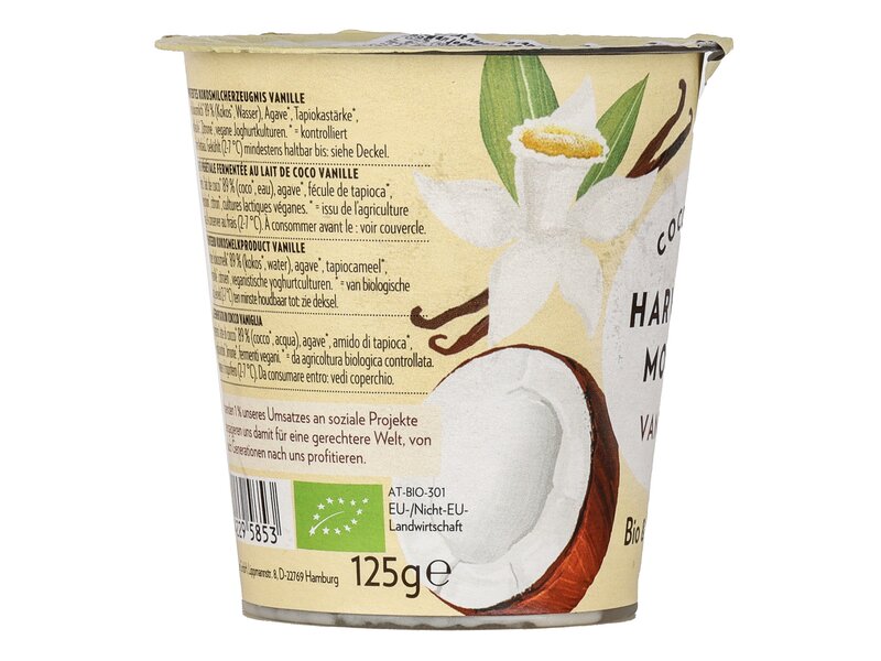 Harvest Moon Bio kókusztej alapú készítmény, vaníliás 125g