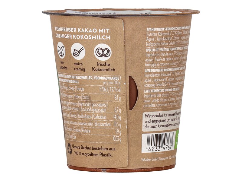 Harvest Moon Bio kókusztej alapú készítmény, kakaós  125g