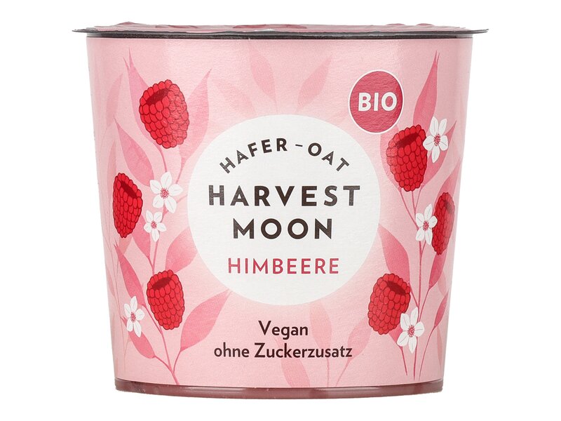 Harvest Moon Bio málnás zab alapú készítmény vegán joghurtkultúrával 275g
