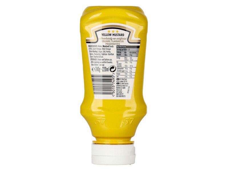 Heinz Yellow Mustard Mild 240g