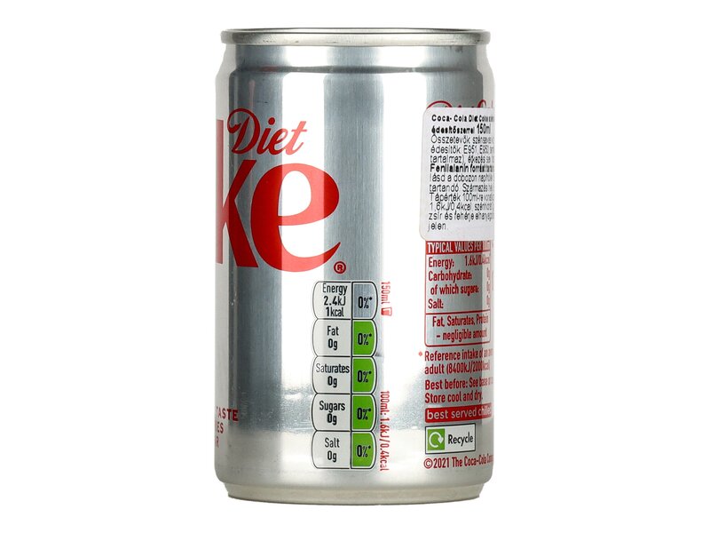 Coca Cola cukormentes üdítőital 150ml