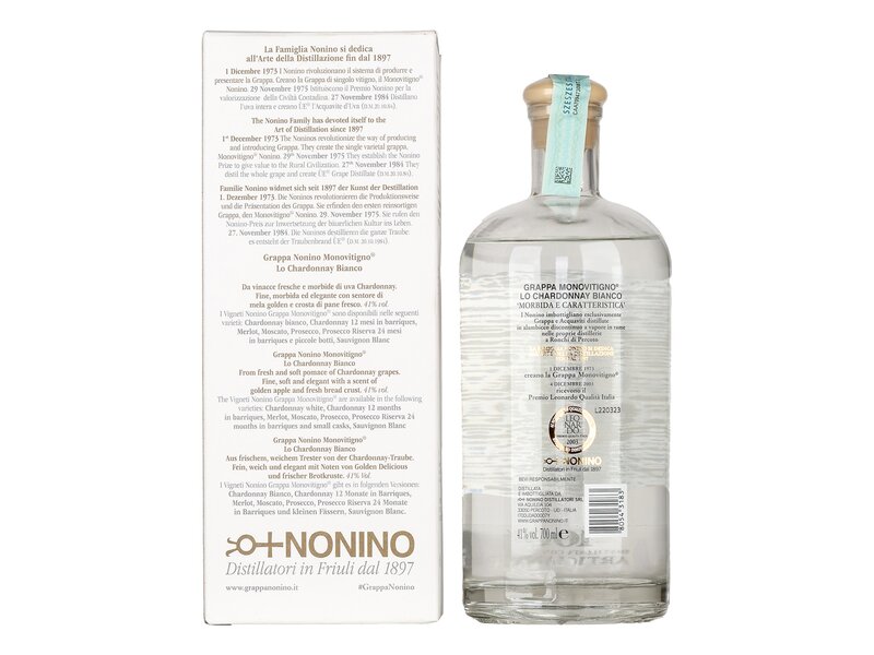 Nonino Bianco Chardonnay Grappa 0,7l