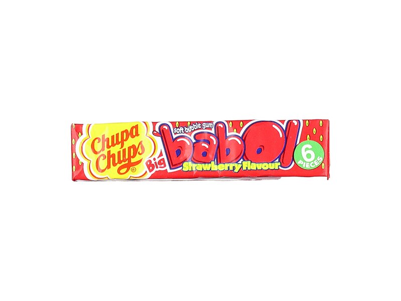 Chupa Chups Big Babol eper ízesítésű rágógumi 6db 27,6g