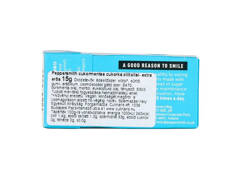 Peppersmith cukormentes cukorka xilitollal- eukaliptuszos- borsmentás 15g