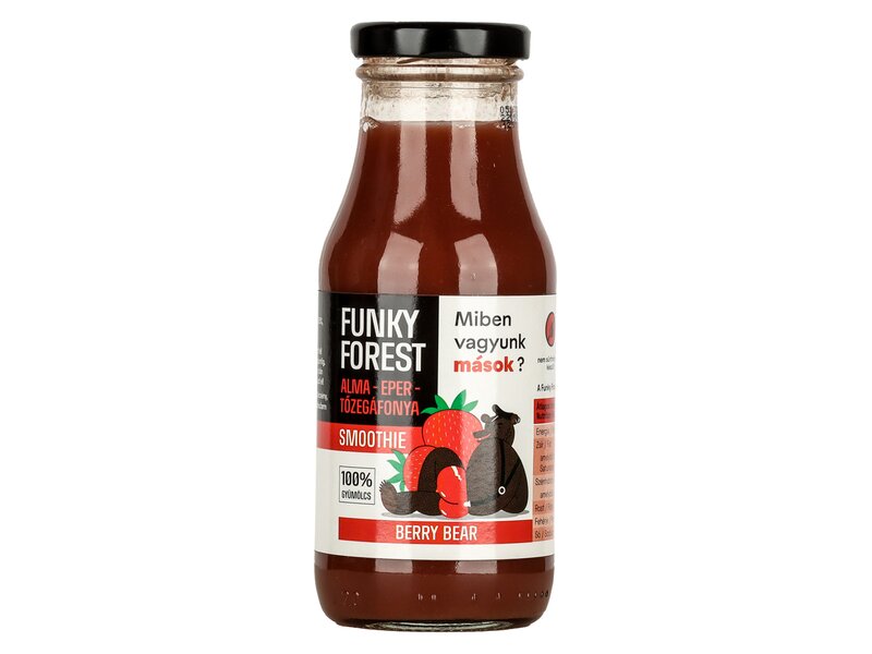 Funky Forest Berry bear - alma eper tőzegáfonya smoothie 250ml
