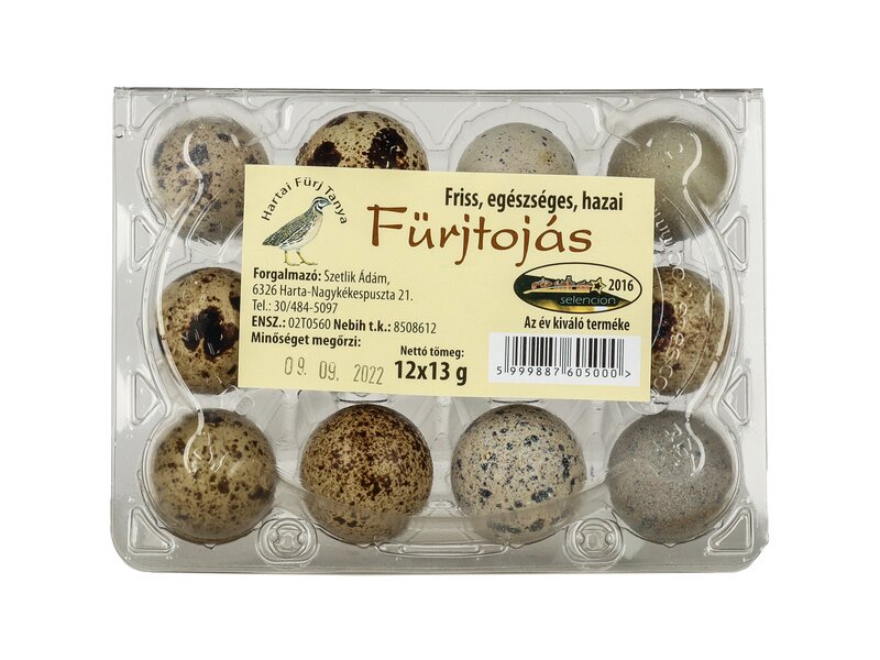 Fürjtojás 12db 148g