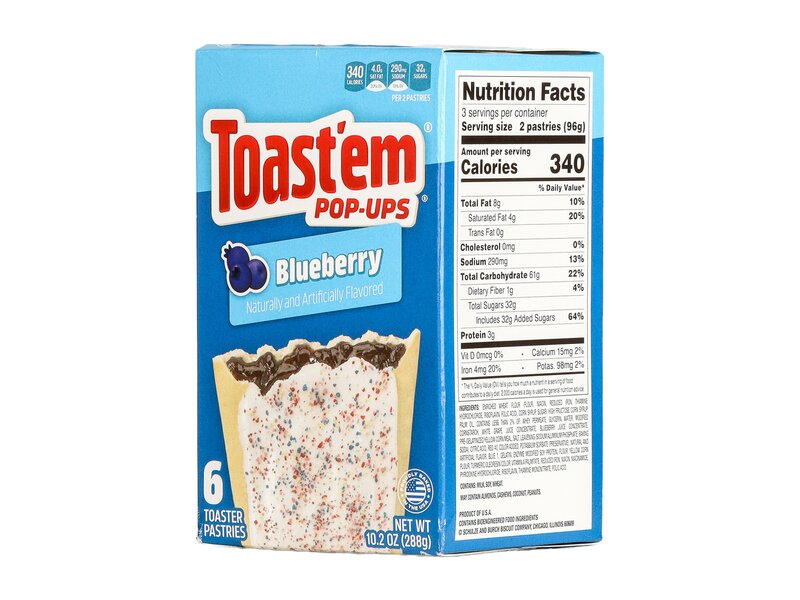 Toast'em Pop-Ups Frosted Blueberry 288g