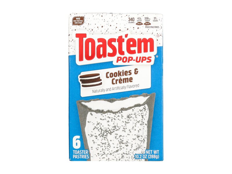 Toast'em Pop-Ups Frosted Cookies & Creme 288g