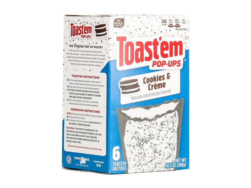 Toast'em Pop-Ups Frosted Cookies & Creme 288g