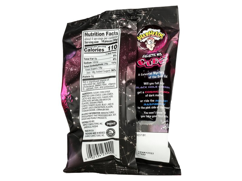 Warheads galactic cubes 127g