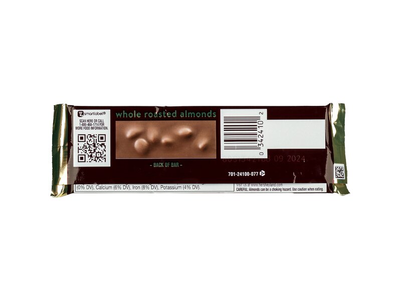 Hershey's Milk Chocolate Bar With Almonds 41g