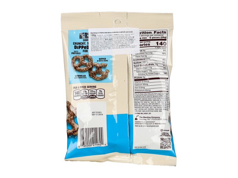 Hershey Dipped Pretzels Cookies 'N' Creme 120g