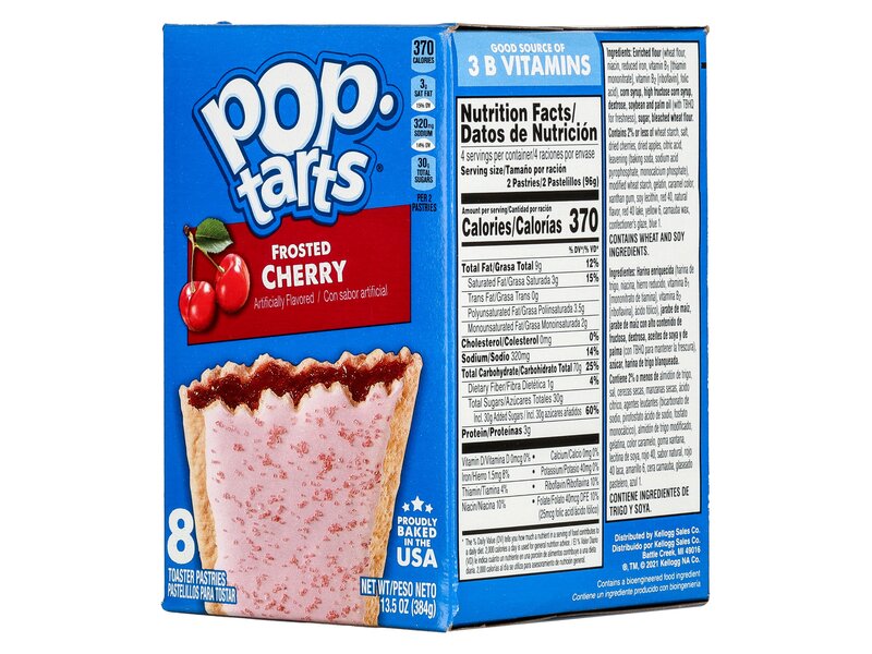 Kellogg’s Pop Tarts – Cseresznyés ízű töltött keksz (8db) 384g