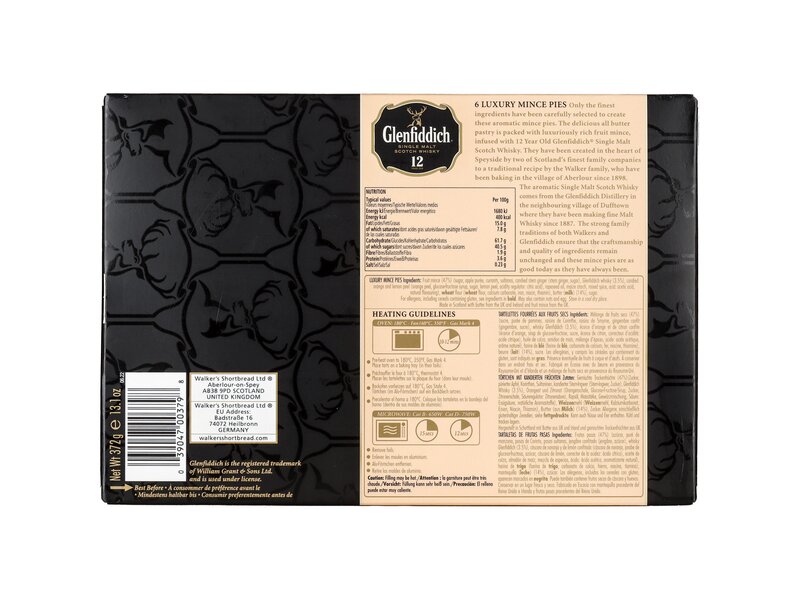 Walkers Glenfiddich mincemeat tarts 372g