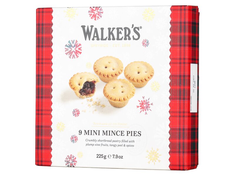 Walkers 9 Luxury Miniature Mincemeat Tarts 225g
