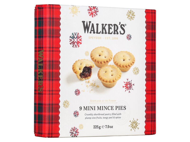 Walkers 9 Luxury Miniature Mincemeat Tarts 225g