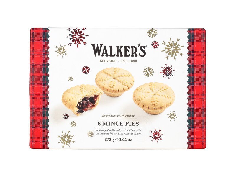 Walkers Luxury Mince Pies 6db 372g