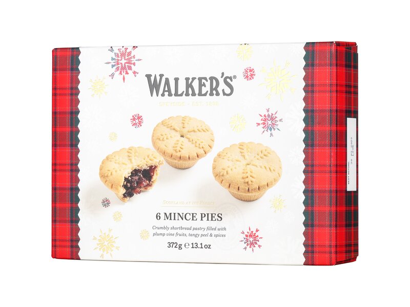 Walkers Luxury Mince Pies 6db 372g