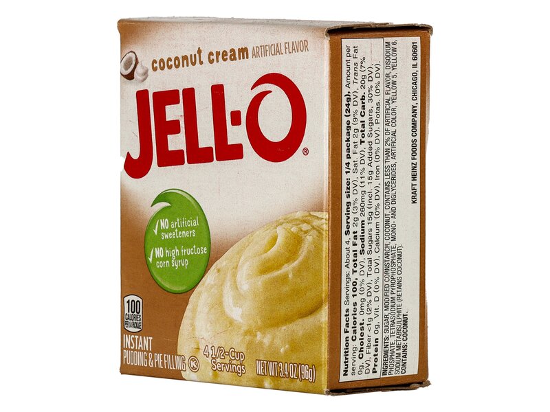 Jell-O Kókuszkrém ízesítésű pudingpor 96g