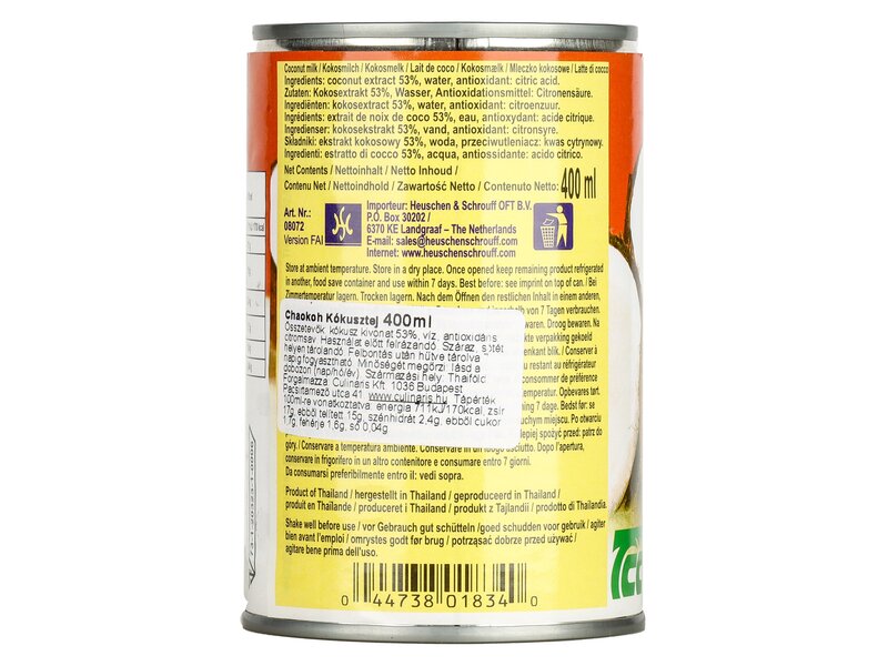 Chaokoh kókusztej 400ml