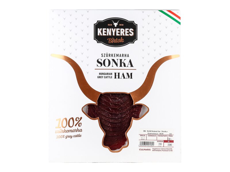 Kenyeres Birtok Szürkemarha sonka (szeletelt)