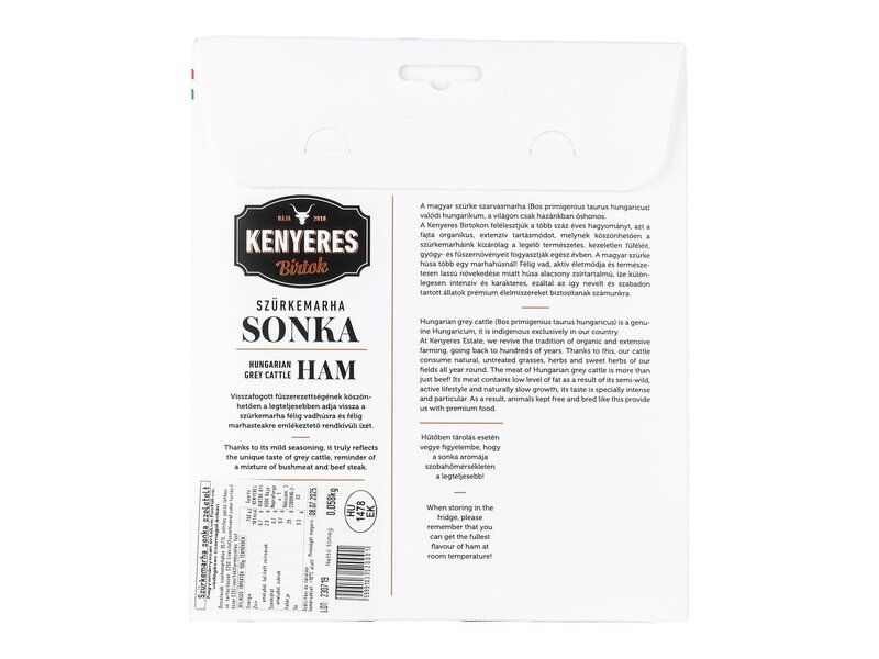 Kenyeres Birtok Szürkemarha sonka (szeletelt)