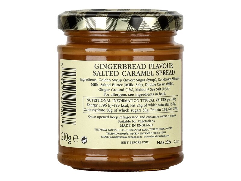 Thursday C. Gingerbread flavour Salted Caramel Spread 210g
