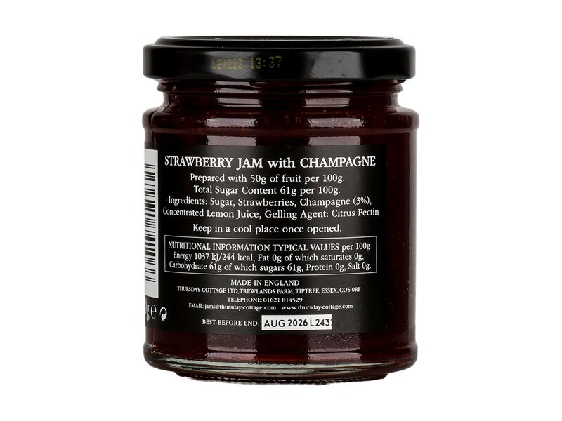 Thursday C. Starwberry jam with Champagne 210g