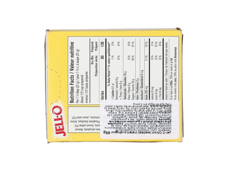 Jell-O Instant Pudding Lemon 99g