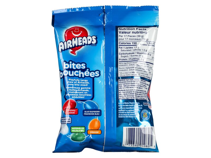AirHeads Bites Bouchées Candy bonbons 170g
