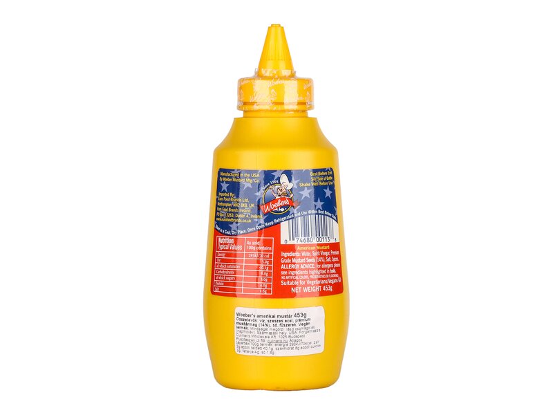 Woebers American Mustard 453g