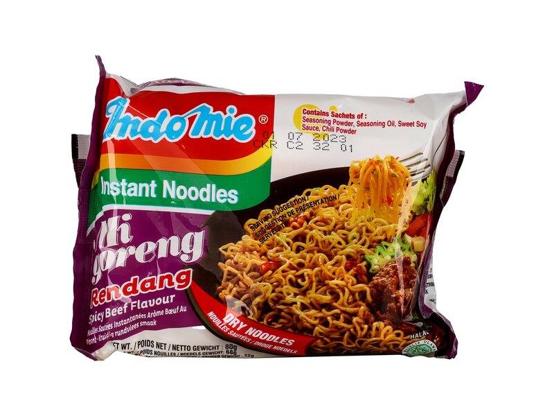 Indomie Instant noodles Mi goreng rendang Spicy Beef flavour 80g