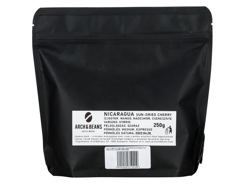Arch and Beans Nicaragua Sun-dried szemes kávé 250g