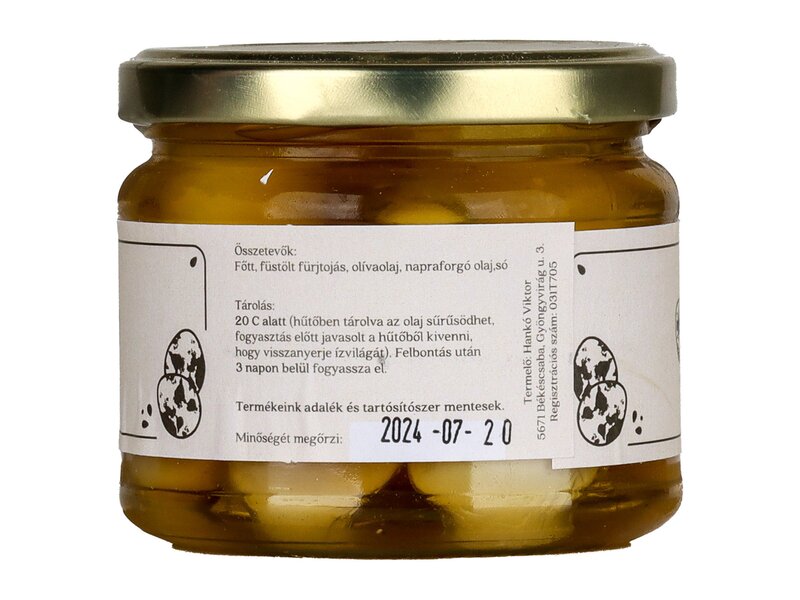Culinaris x Hankó farm Pácolt fürjtojás natúr 275g
