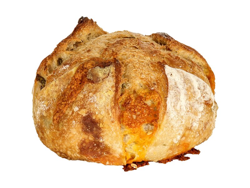 Jalapenos-cheddaros kenyér 500g