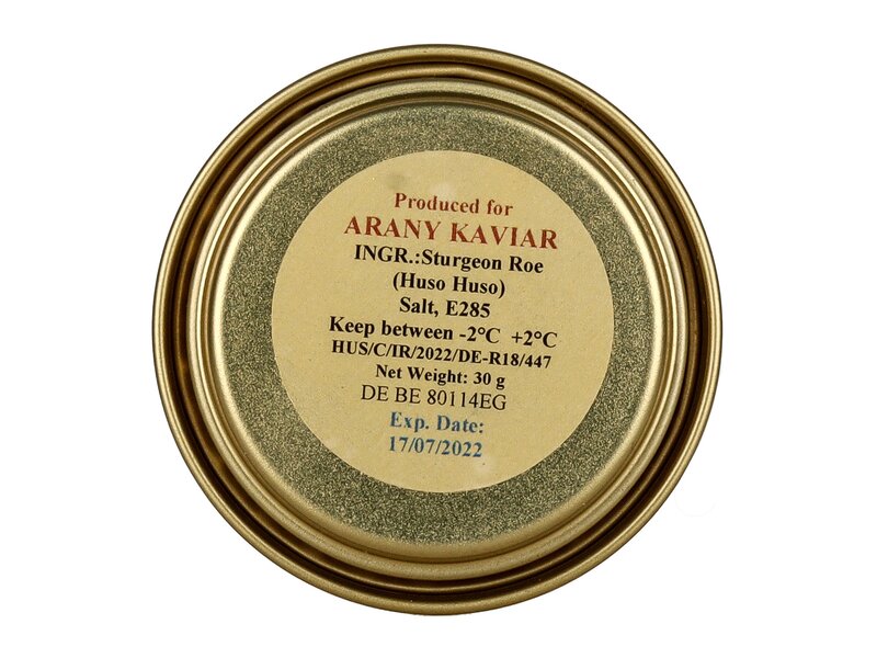 Arany Kaviár Gourmet Selection iráni Beluga kaviár 10g