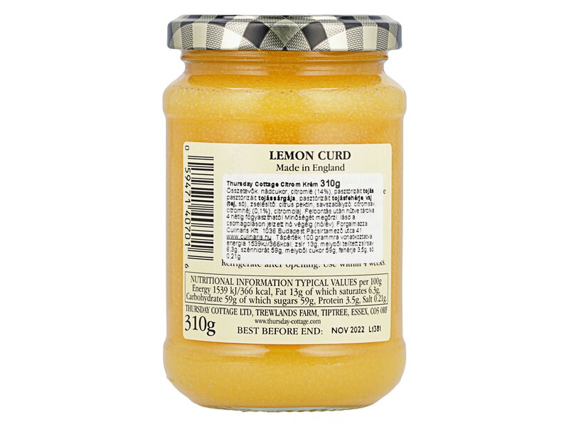 Thursday C. Lemon curd 310g