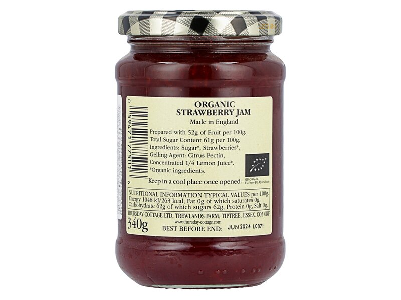 Thursday C. Organic Strawberry jam 340g