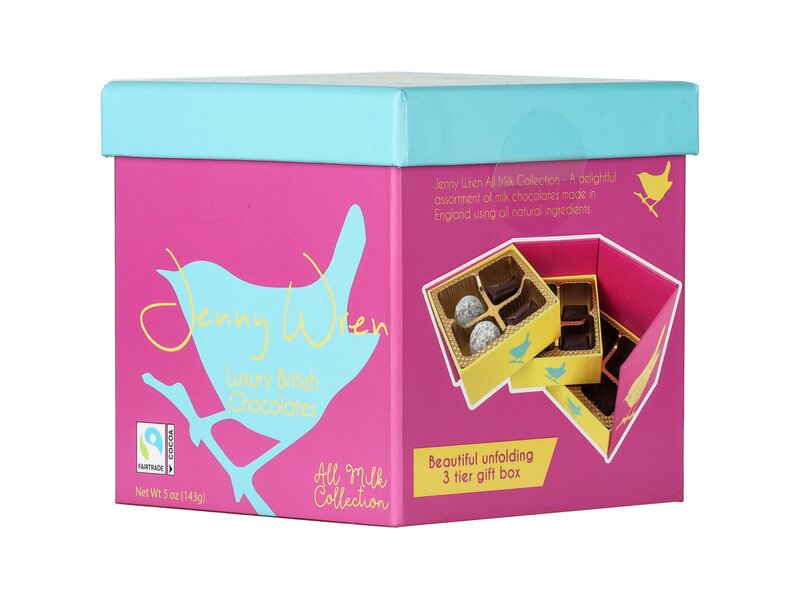Jenny Wren Belgian Chocolates Box All Milk Collection 143g
