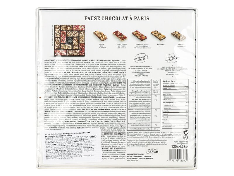 Michel Cluizel mini táblás csokoládéválogatás 120g
