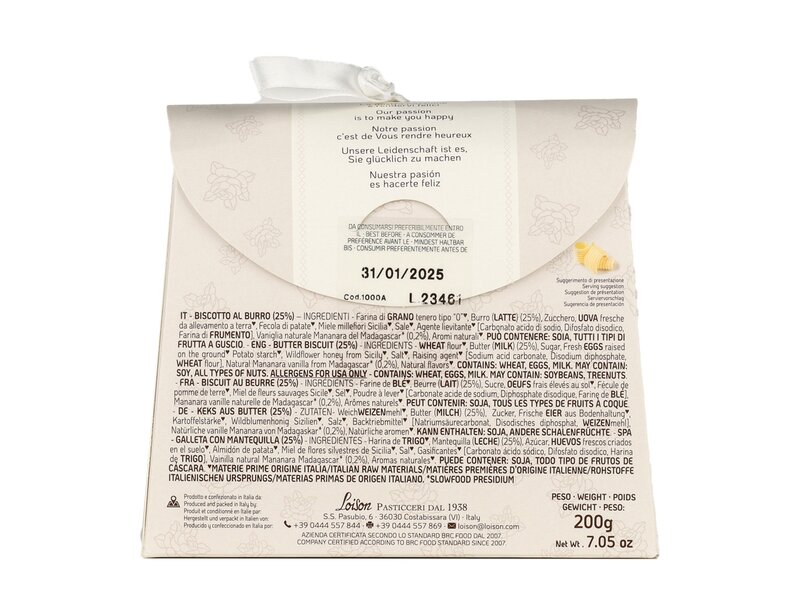 Loison vaníliás- vajas olasz keksz 200g 1000A