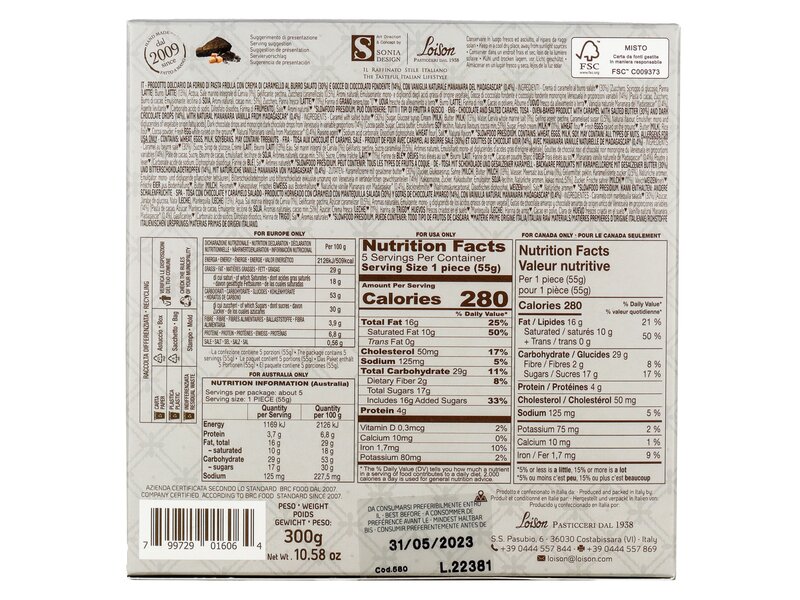 Loison Tosa Cioccolato Caramello Salato 300g