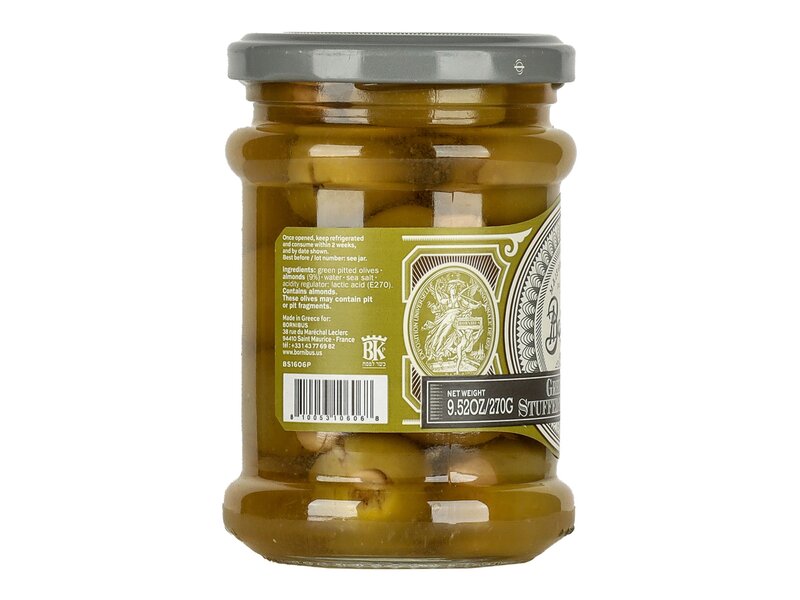 Bornibus Mandulával töltött zöld olívabogyó 270g